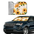 thumbnail image 4 of Bingfone Sunflower 5 Car Windshield Sun Shade Protector Keep Your Vehicle Cool Sun Shield Visor Cover Foldable For Car Truck Suv-Medium, 4 of 9