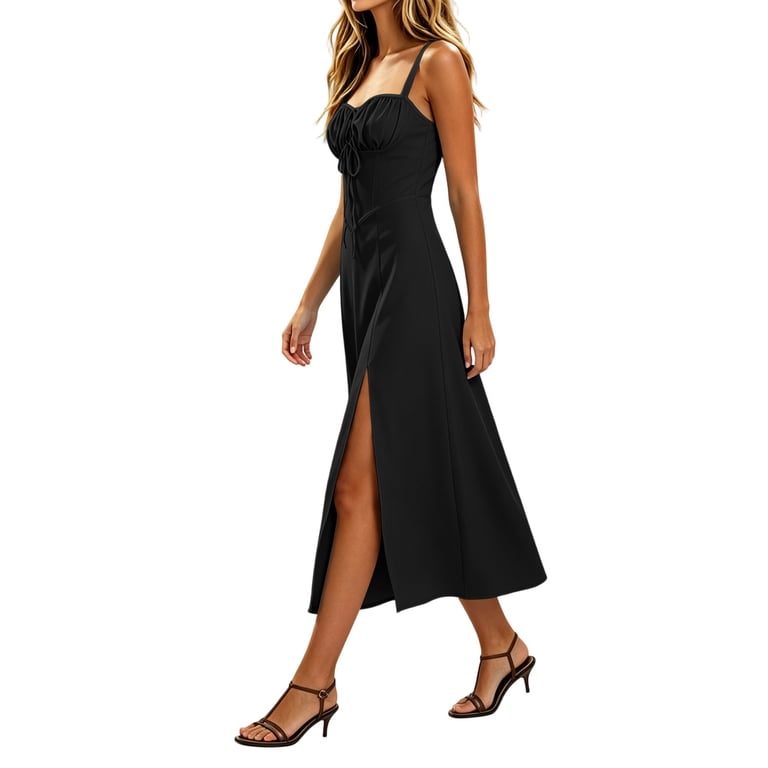 black denim wrap dress Crossover denim dress