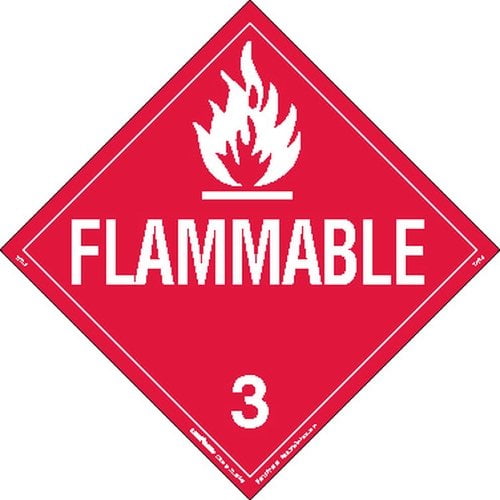 Tagboard Pack of 25 Labelmaster ZT4-3266 UN 3266 Corrosive Hazmat Placard