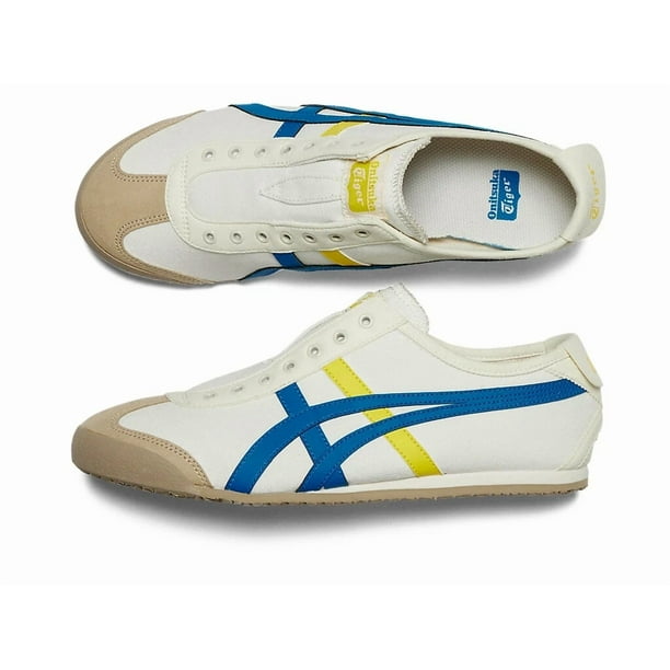 Onitsuka tiger MEXICO 66 SLIP-ON CREAM/DIRECTOIRE BLUE new for UNISEX from Japan