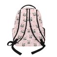thumbnail image 3 of Whosucclay Panda Cherry Blossom Pattern Kids Backpack for Boys Girls, Adjustable Straps Satchel Middle School High School with Handle Book Bag for Travel Daily Use, 3 of 7