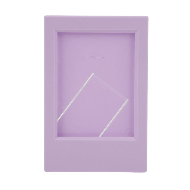 Marco De Fotos De Soporte, Marco De Fotos Decorativo Reemplazable Reutilizable ABS PP Compacto Rectangular Para Dormitorio ANGGREK Lila Púrpura