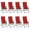 Red, variant on vidaXL Patio Reclining Chairs 2 pcs with Cushions Solid Acacia Wood, 3064705