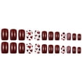 thumbnail image 2 of Valentine’s Day Press On Nails Short Glossy Acrylic Fake Nails with Heart Design, Valentines Day Nails Set Press-ons, Artificial False Nails with Jelly Adhesive Glue for Women Nail Art 24PCS, 2 of 7