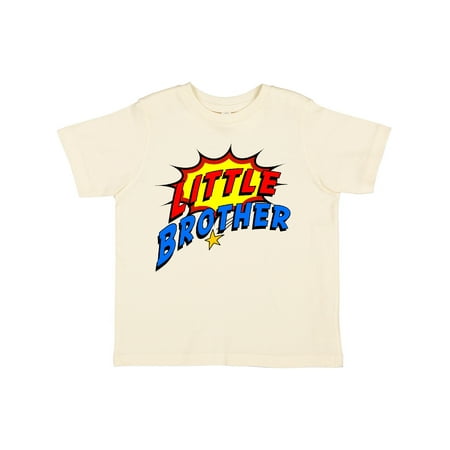 

Inktastic Little Brother Superhero Gift Toddler Boy Girl T-Shirt