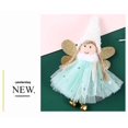thumbnail image 3 of Christmas Angel Hanging Ornaments, Tree Decorations With Bells, Plush Crafts Elves Pendants for Xmas Home Party（green）, 3 of 3