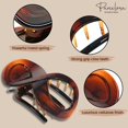 thumbnail image 4 of Parcelona French Tortoise Shell 3" Medium Hair Claw Clips for Women Hair - 2 Pcs, 4 of 8
