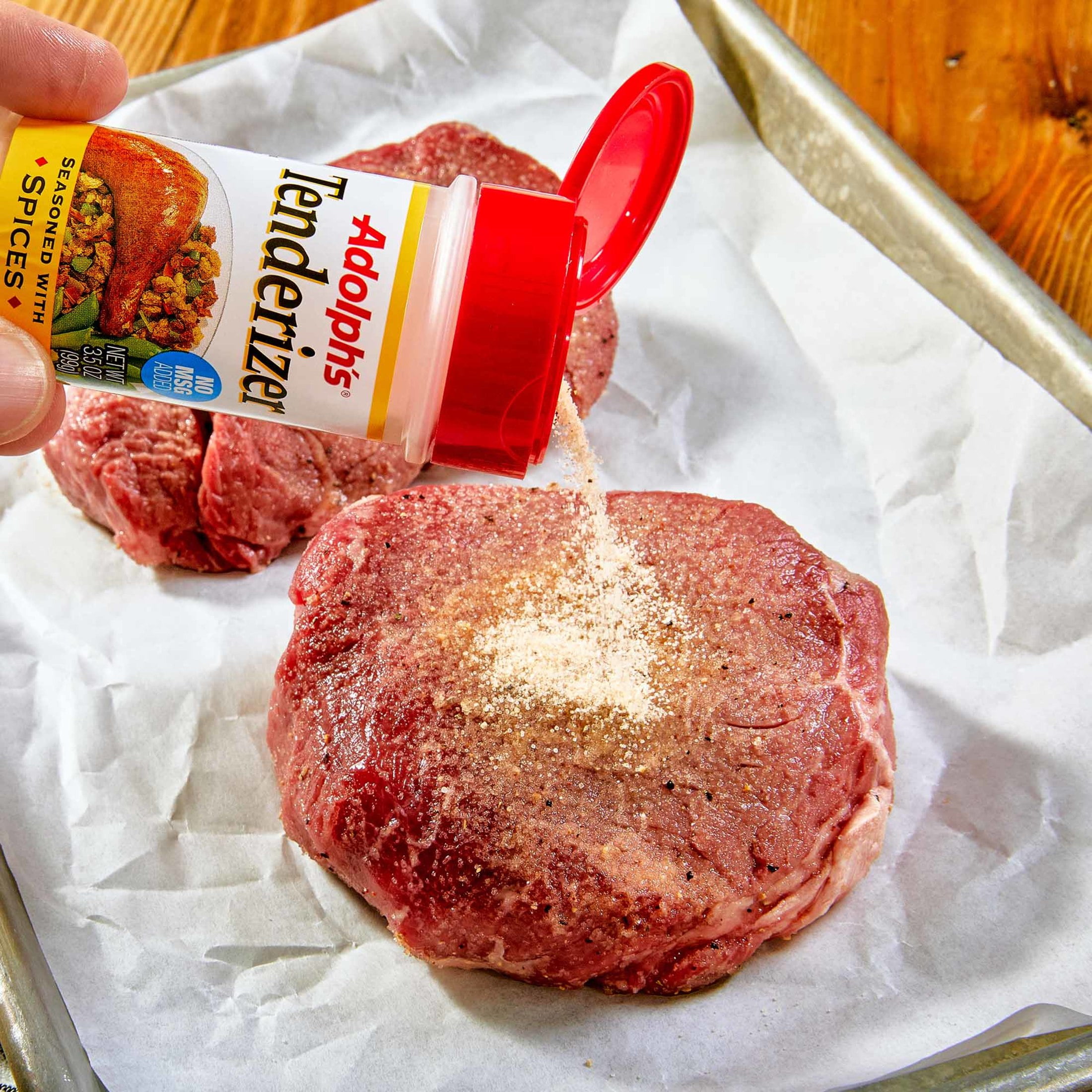 (3 pack) Adolph's Seasoned Tenderizer, 3.5 oz Bottle