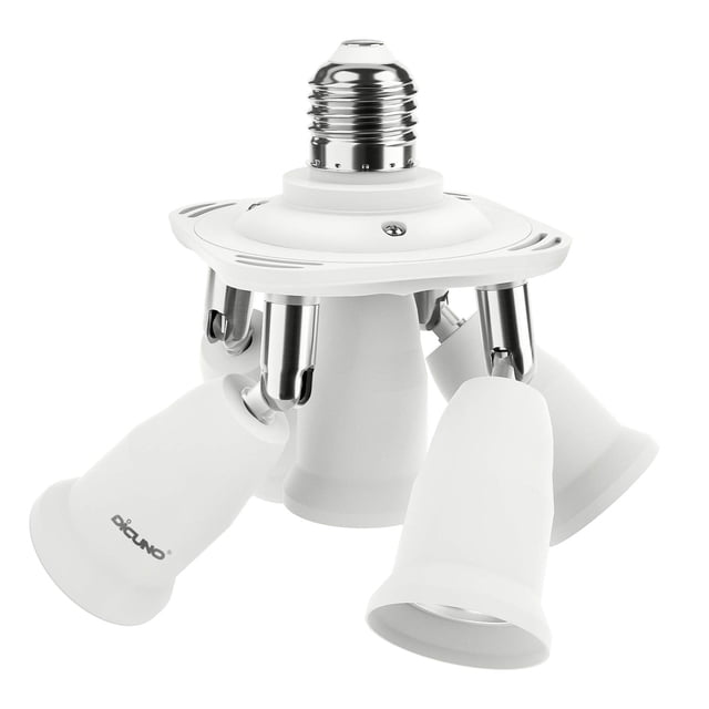 Adaptador divisor de enchufe DiCuno 5 en 1 E26 300 W 250 V