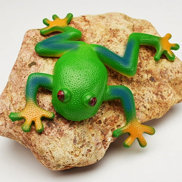Bullyland 68401-Figura De Juego, Rana Arbórea, Aprox. 3 Cm De Altura, Figura Pintada A Mano, Sin PVC, Para Que Los Niños Jueguen De Forma Imaginativa, Color Colorido (Bullyworld 68401