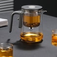 thumbnail image 3 of Water Separation Tea Pot, Press Control Tea Pot Transparent Look  for Home, 3 of 7