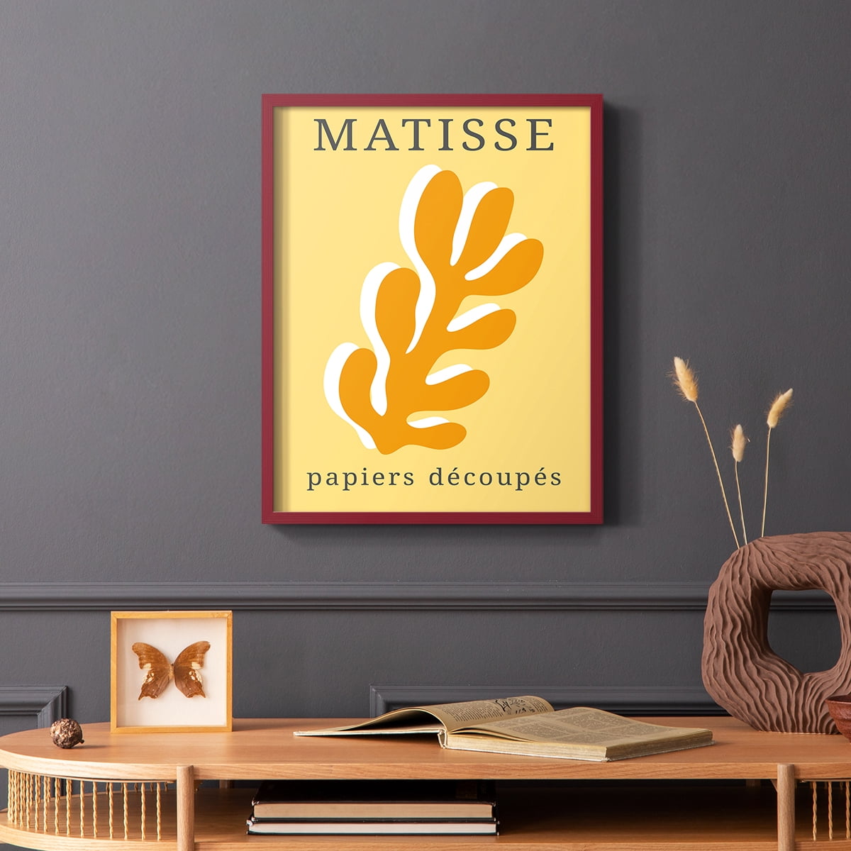 Matisse CCCLIX in Red Solid Wood 8 x 10 Framed Print