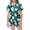 Dark Green, variant on Outfit Sets for Girls Halloween Cute Trendy Print Silky Short Sleeve Shirt Shorts Loungewear 2 Piece Outfits Size 2-3Y