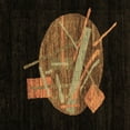 thumbnail image 1 of Ahgly Company Indoor Square Oriental Brown Modern Area Rugs, 4' Square, 1 of 4