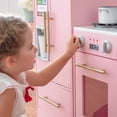 thumbnail image 6 of Teamson Kids Little Chef Charlotte Wooden Play Kitchen Set for Toddlers, Pretend Cooking Playset with Stove, Sink & Fridge, Pink/Gold, 6 of 12