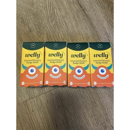 24 Each Box Welly Assorted Bravery Bandage Refill - 4pk