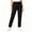 Black, variant on Women's Solid Color Stretchy Scrub Pants Elastic Waist With Multi Side Pockets Relaxed Straight Cut Comfortable Uniform Bottoms For Nursing Workplace Army Green XL