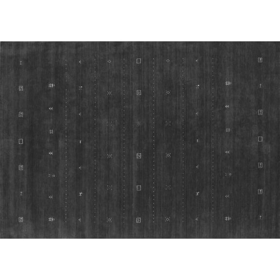 Ahgly Company Indoor Rectangle Abstract Gray Contemporary Area Rugs, 5' x 7'