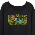 thumbnail image 3 of Marvel - Black Widow Type - Women's French Terry Pullover Sweatshirt, 3 of 5