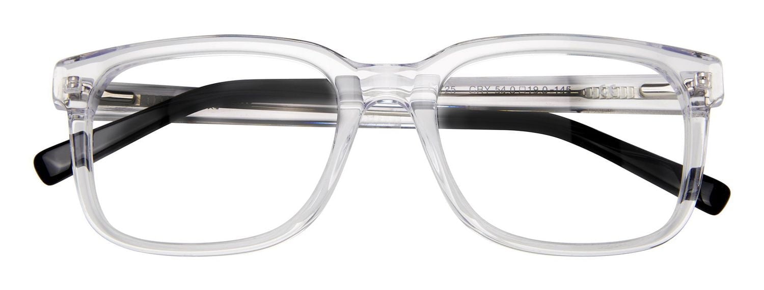 Phat Farm Mens Prescription Eyeglasses, Hv725, Crystal, 54.0-19.0-145