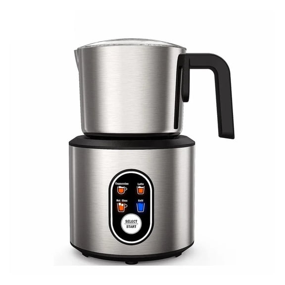 4-in-1 Automatic Milk Frother Electric Instant Magic Froth 350ml Stainless Steel Pitcher Dishwasher