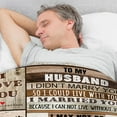 thumbnail image 3 of Husband Gifts from Wife, Husband Blanket 50x60 Inch for Him, Warm Throw Blankets Gifts for Husband Wedding Valentine's Day Husband Gifts, 3 of 5