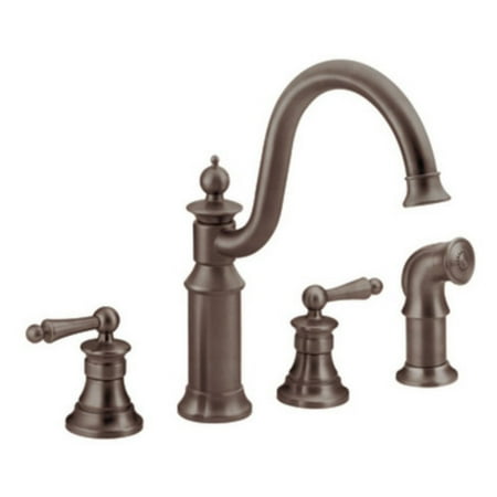 Moen S712srs Waterhill High Arc Kitchen Facuet With Side Spray