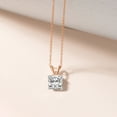 thumbnail image 4 of 4 Carat Cushion IGI Certified Lab Grown Diamond Pendant Necklace For Women | FG-VS Solitaire Pendant Necklace 14K Rose Gold | Quartze Split Bail, 4 of 7