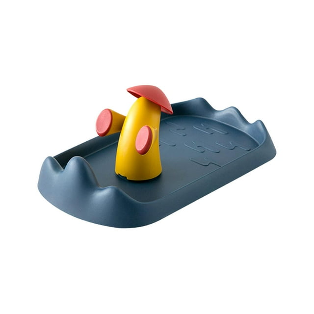 Organizador de tapas de ollas, soporte para tapas de ollas, organizador de tapas con diseño de patio para cocina Azul