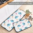 thumbnail image 5 of SKYSONIC Cute Cartoon Blue Crab Kitchen Mats and Rugs Sea Life Floor Runner Area Rug Washable Carpet Perfect for Living Room Bedroom Entryway,19.7"x27.6"+19.7"x47.2", 5 of 7