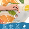 thumbnail image 5 of Yayeee Kitchen Curtains Tier Set of 2 Light Filtering 57"x24" Over Sink Window Panels, Beige Citrus Leaves, 5 of 7