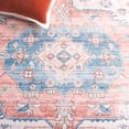 thumbnail image 6 of SAFAVIEH Arizona Tegan Oriental Polyester Machine Washable Runner Rug, Beige/Light Blue, 2'6" x 8', 6 of 10
