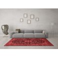 thumbnail image 3 of Ahgly Company Indoor Square Medallion Red Traditional Area Rugs, 7' Square, 3 of 4