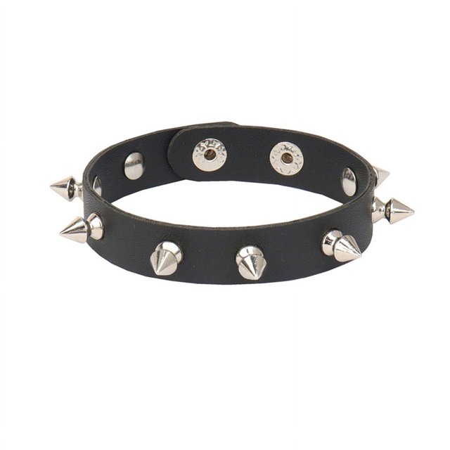 Pulsera con tachuelas Remaches Pulsera de cuero Remaches Brazalete para hombres Mujeres