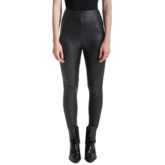 Lysse Womens Matilda Foil Medium Control Vegan Leather Leggings Style-2446