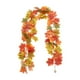 thumbnail image 2 of Guirnalda de hojas artificiales de ratán para Halloween,Acción de Gracias,guirnalda de hojas de arce con calabaza colgante,decoración para fiestas en interiores, 2 of 7