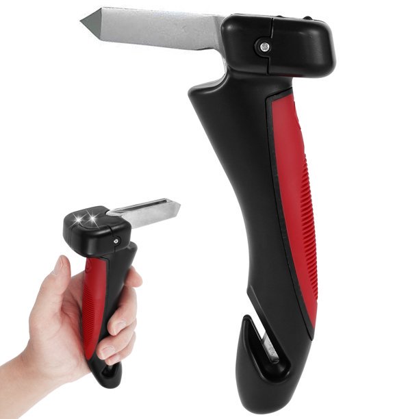 YeekTok Vehicle Support Handle Cane Grab Bar 3in1 Car Door Latch Assist Grab Bar with Seatbelt