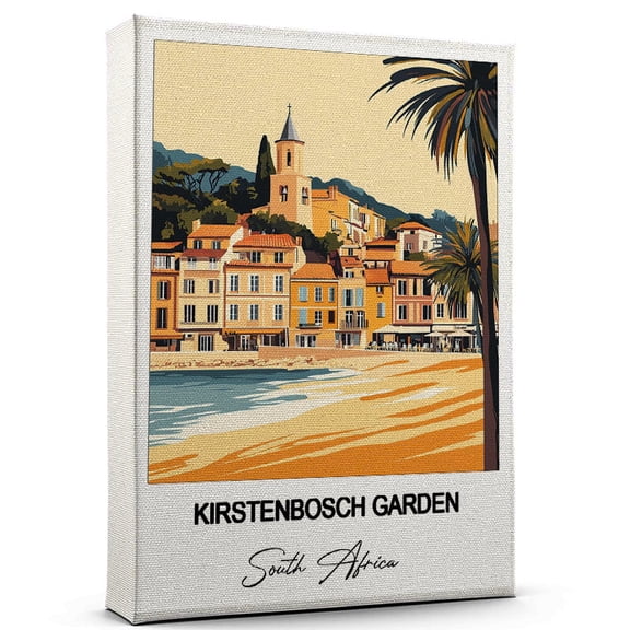 Kirstenbosch Garden Travel Art Canvas – Modern Wall Art Inspired by South Africa Canvas – Great Gift for Travel Lovers – Ready to Hang