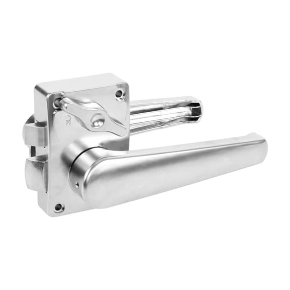 Caravan Refit Accessories Toilet Door Lock Bathroom Door Lock Silver With Reverse lock For Kitchen Motorhome Camper ,Lasting Durability