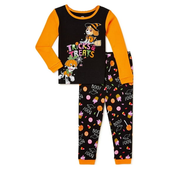 Paw Patrol Baby and Toddler Girls Halloween Sleepwear, Sizes 12M-5T