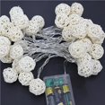 thumbnail image 3 of Luz De Ratán Alimentada Por Batería Sepak Takraw String Light Luz Blanca Cálida Luz Decorativa 10 Uds Luz Reutilizable Para Fiesta En Casa Dormitorio Advancent HA021905-00, 3 of 7