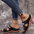 thumbnail image 5 of Women's Arch Support Flip Flops, Comfortable Orthopedic Sandals Dressy Summer Orthotic Thong Sandals Ladies Slip on Slides for Walking Beach, 5 of 6