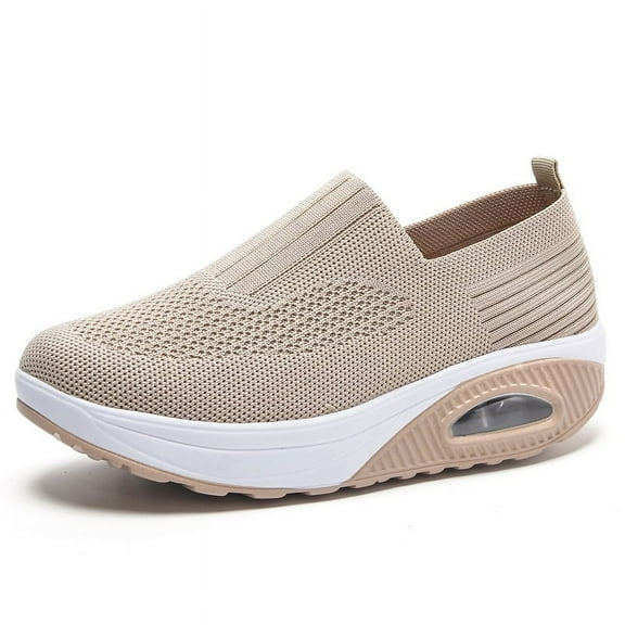 Women's casual sports air cushion mom shoes rocking shoes single shoes anti-slip women's shoes