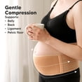 thumbnail image 3 of Faja de soporte para vientre de maternidad KeaBabies Ease, color marfil, 3 of 8