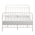 thumbnail image 4 of Weston Home Gabrielle Metal Full Platform Bed, White, 4 of 8