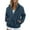 308#Dark Blue, variant on GXIPO Women Sherpa Jacket Full Zip Fuzzy Teddy Coat with Pockets Fleece Lined Warm Winter Casual Outfits Complexion 2XL