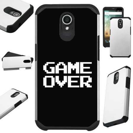 For AT&T Axia Cricket Vision (2018) Case Hybrid TPU Fusion Phone Cover (Game (Best Cricket Games For Mobile)