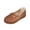Camel, variant on Women's Classic Loafers Lightweight Non-Slip Hand-Stitched Nurse Shoes Comfortable Soft Sole Slip-On Leather Flats