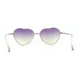 thumbnail image 4 of Iconic Valentine Heart Shape Metal Rim Peacenik Love Sunglasses Gold Purple Yellow, 4 of 4
