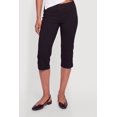 thumbnail image 3 of Women's Mid Rise Capris Pants with Faux Pockets, 3 of 4